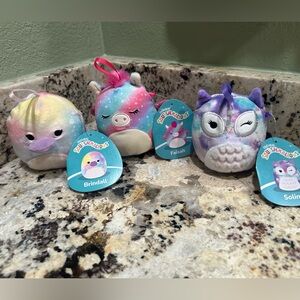 Squishmallow Ornaments set of 3